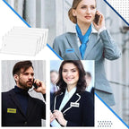 [TG835]10/20/30Pcs Name Tag Blank Name Badges Acrylic Name Tag Holders 70x30mm Insert Blank Acrylic Nameplate