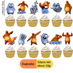 Grizzly and The Lemmings Cartoon Party Supplies Disposable Tableware Paper Plates for Birthday Shower Party Decoration Gifts