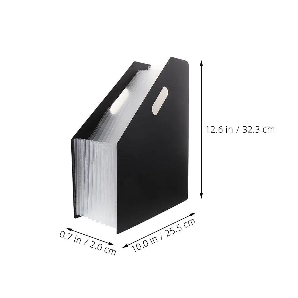 2Pcs Vertical Accordion File Organizer Folder for Papers Documents Receipts Home Office School Travel Strong Anti-Deformation