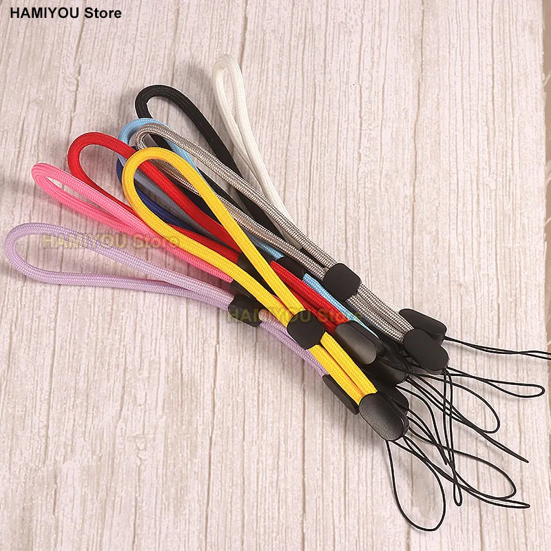 Red Adjustable Mobile Phone Strap / Color Wrist Lanyard for USB Flash Drives Keys Keychains Camera Key For Samsung XIAOMI iPhone