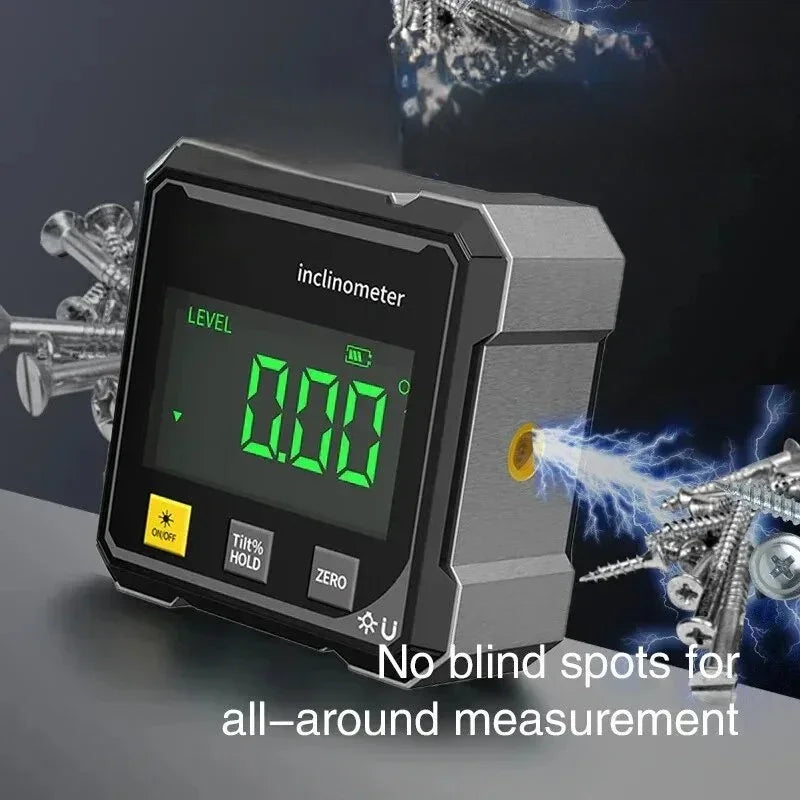 NEW HOT Digital Angle Gauge Magnetic Protractor Inclinometer Level Angle Finder  Angle Cube Level Box with Magnes