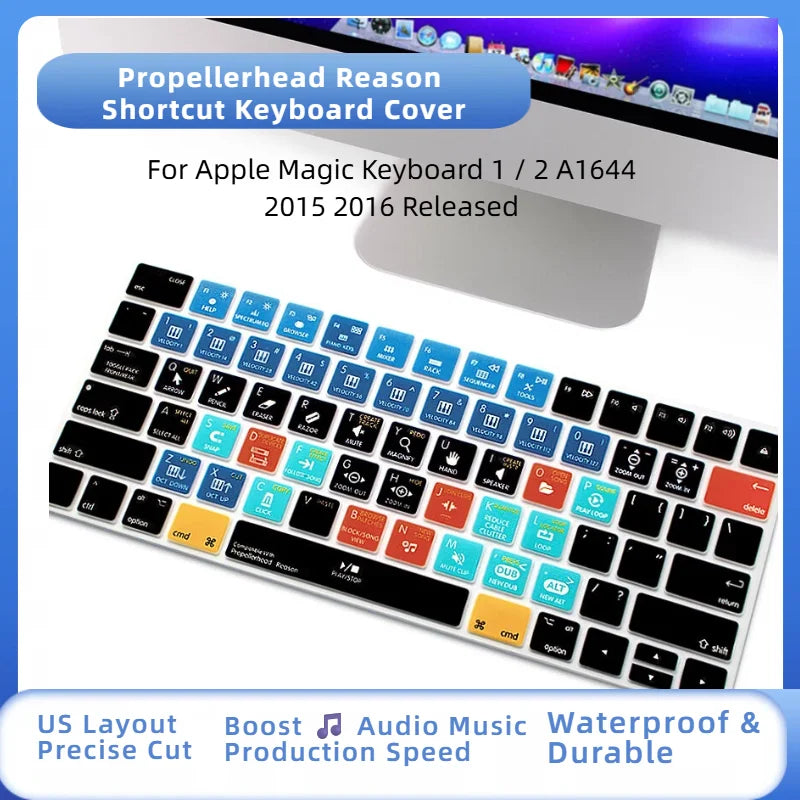 Ableton Live Avid Pro Tools Final Cut Pro X PS Hotkey Functional Keyboard Cover US Layout for Magic Keyboard A1644 MLA22B/A