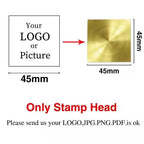 Custom Brass Wax Seal Stamp Personalized LOGO 25/30/40/50mm Round/Square Wax Sealing Head For Wedding Invitation Card Decor Seal