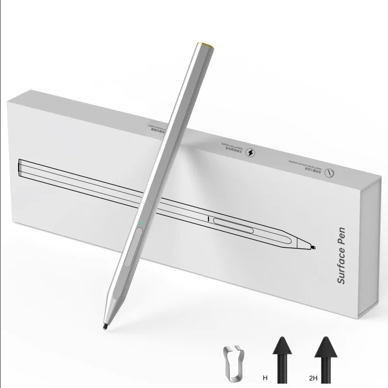 Stylus Pen for Microsoft Surface 4096 Pressure Sensitivity Eraser Side Button Compatible with Surface Pro 11/10/9/8/7/7+/6/5