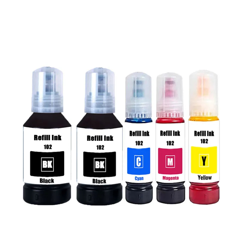 Ink 102 Compatible with Epson ET-2850 ET-4750 ET-4850 ET-2750 ET-2856 ET-3850 ET-4856 ET-15000 ET-3750 ET-2700 ET-3700 ET-3700