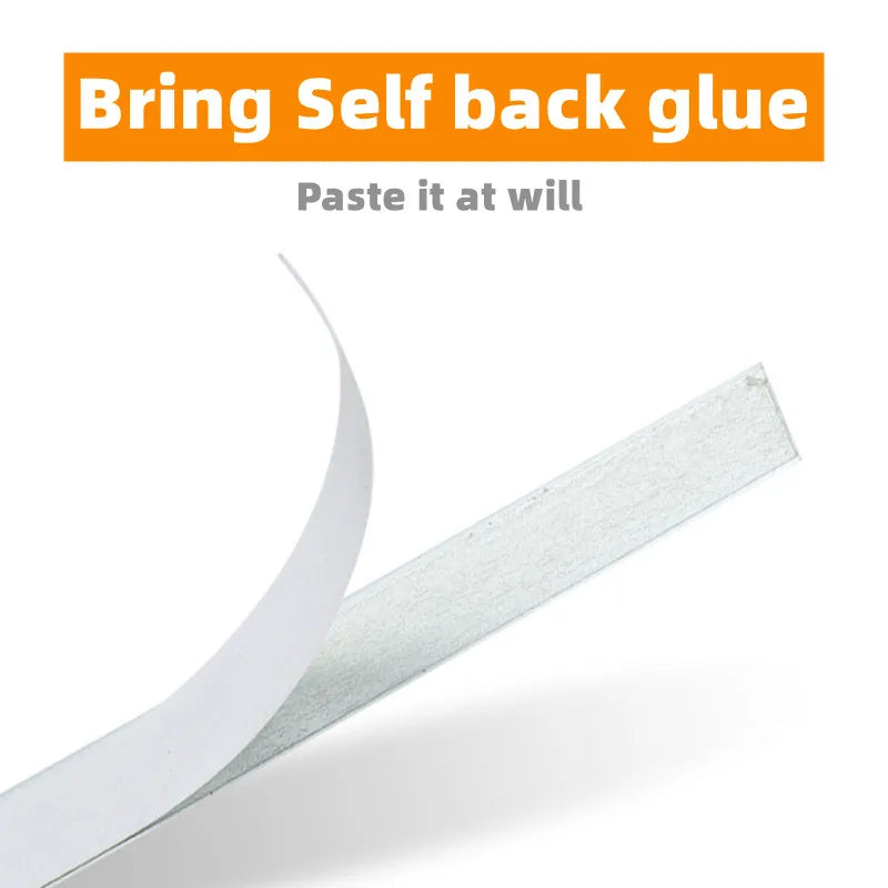Self-Adhesive Measuring Tape Stainless Steel Workbench Ruler Adhesive Backed Tape Measure Metric Scale Rust-Proof Ruler