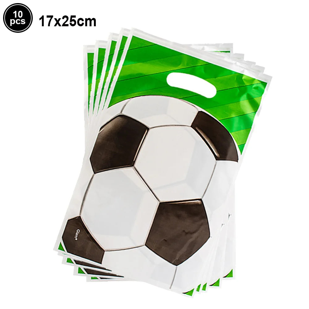 Soccer Party Disposable Tableware Paper Plates Cups Napkins Tablecloth Soccer Birthday Party Decoration