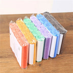 5 Rolls Flat Top Plastic Garbage Bags Pre-cut Disposable Color Trash Bags Household Waste Bin Liners For Kitchen Bathroom Office