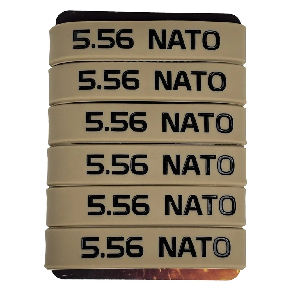 6 Pack Magazine Marking Band for 5.56 Nato Magazine Marking Rubber Band Anti-slip Convenient Identification for Gun Safety