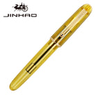 1pc Jinhao 9016/9013 Acrylic Fountain Pen Dadao Series Transparent Brown EF/F/M Nib with Large Capacity Ink Converter
