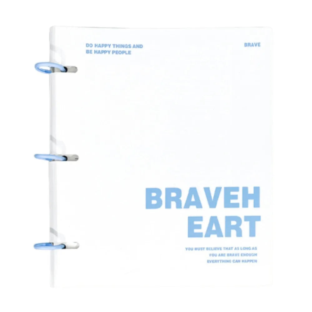 3 Ring Loose-leaf File Folder Thickened Detachable Notebook Binder Portable Multifunctional Loose Leaf Document Folder