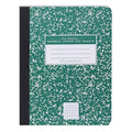 Hard Cover Composition Notebook, Green Marble Comp Book, 9.75″ x 7.5″, 5x5 Grid Graph Ruled, 100 Sheets 200 Pages