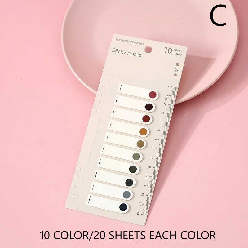 200 Sheets Index Tabs Self Adhesive Page Markers Transparent Sticky Notes Classify Files Flags Posted It Planner Stickers