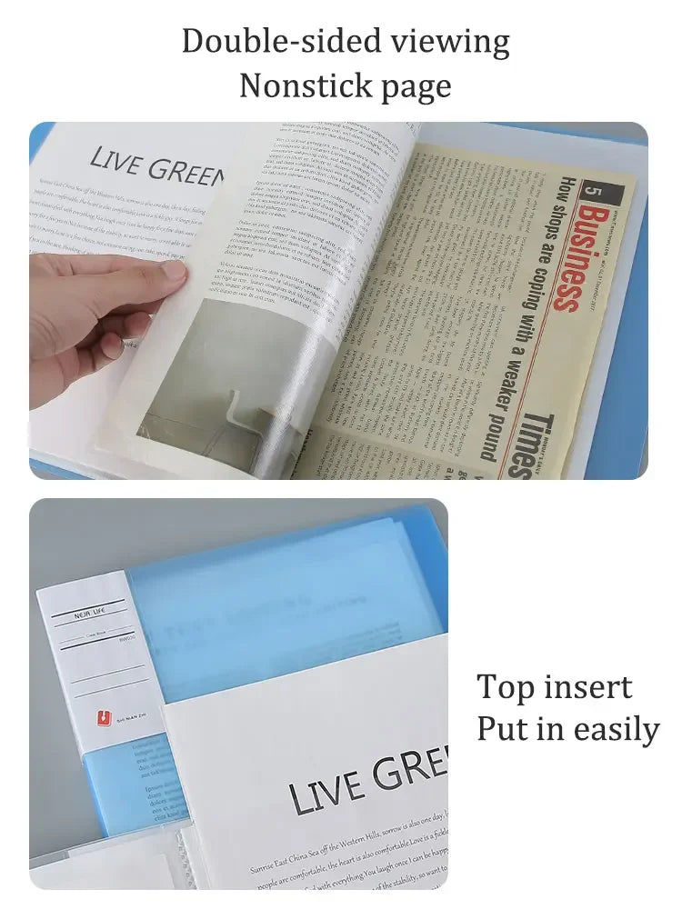 A4 Semi Transparent PP Brochure, Multiple Page Sizes To Choose From, Classified Insert Folder, Conference Document Organization,