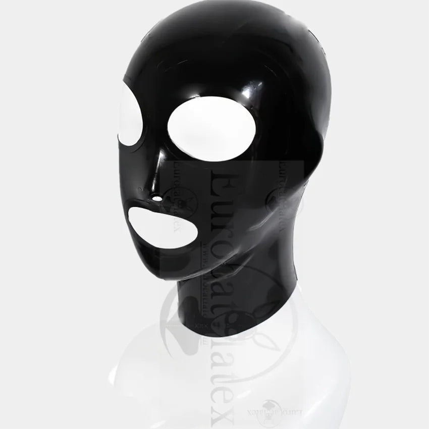 Latex Hooded Mask rubber Bondagi Restraints latex Gloves seamless latex men  Catsuit Fetish latex gloves rubber male