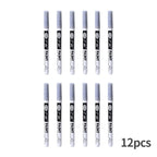 Fine tip permanent Paint Marker Pen DIY Paint Metallic Pen Permanent Gold SILVER Marker Touch Up,School Model Painting
