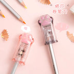 Kawaii Cat Paw Pencil Sharpener Cute Portable Kids School Stationery Gift