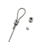 0.8-2mm Steel Wire Rope Clamp Stainless Steel Cable Copper Metal Hanging Clip Adjustable Screws Fixed Hardware Accessories