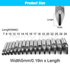 1pc 4mm/5mm Width Leather Oval Shape Hole Punch Steel Craft Hollow Hole Punch Leather Tools Leather Belt Hole Punch DIY Tools