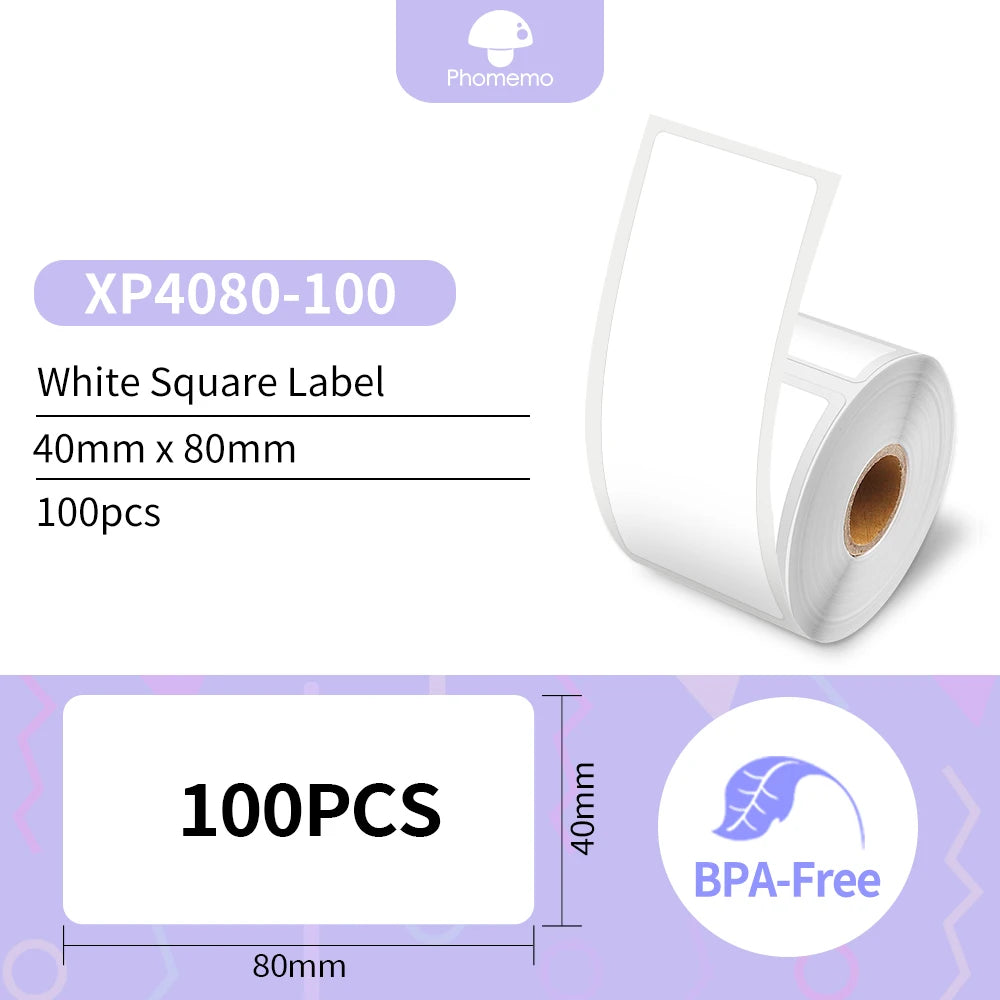 Phomemo Label Printer M110 Label Maker Barcode Label Printer for Address, Barcode, Clothing, Photo,Logo,Jewelry,Retail,Business