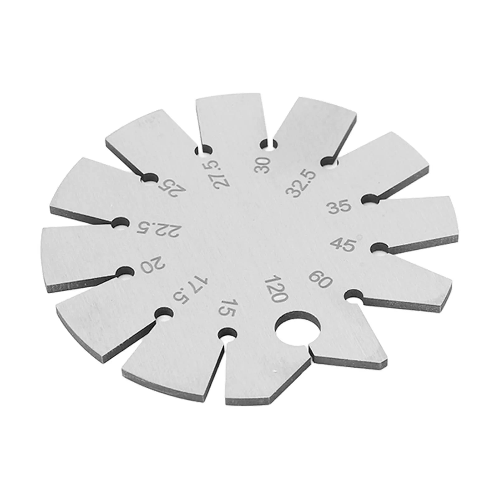 Bevel Angle Gauge Stainless Steel Oblique Edges Protractor for Knife Blade Measuring 15-120 Degree Knife Bevel Gauge