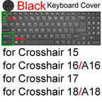 Keyboard Cover for MSI Crosshair 16 15 17 18 HX AI A2XW D14V A11U 12U B12U C12V Gaming Protector Skin Case Silicone 15.6 17.3