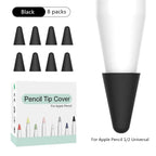 8pcs Soft Silicone Nib Cover For Apple Pencil 1 2 Tip Case Sleeve For Apple Pencil 1st 2nd Gen Touchscreen Stylus Pen Nib Case