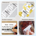 M110 M100 M220 Refill 10 Rolls 50x80mm Thermal Stickers 100Pcs/Roll Multipurpose Shipping Office School Commercial Labels