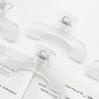 1Pcs Simple Fixed Book Clips Frosted Transparent Page Holder For Reading Tool Memo Clip Desk Accessories Practical Note Holder