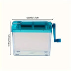 Small Hand-Cranked Shredder - Non-Electric Practical Tool for A4/A6 Paper, Household Paper Shredding Solution