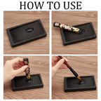 Durable-Chinese Calligraphy Inkstone Rectangle Dragon Phoenix Pattern Inker Sets Traditional Chinese Ink Stones With Ink Stick 1