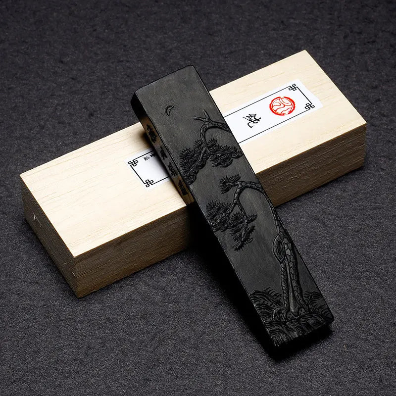 Handmade Pine Soot Ink Traditional Chinese Ink Stones Sumi Painting Ink Stick Huizhou Ink Mineral Cultural and Creative Gifts