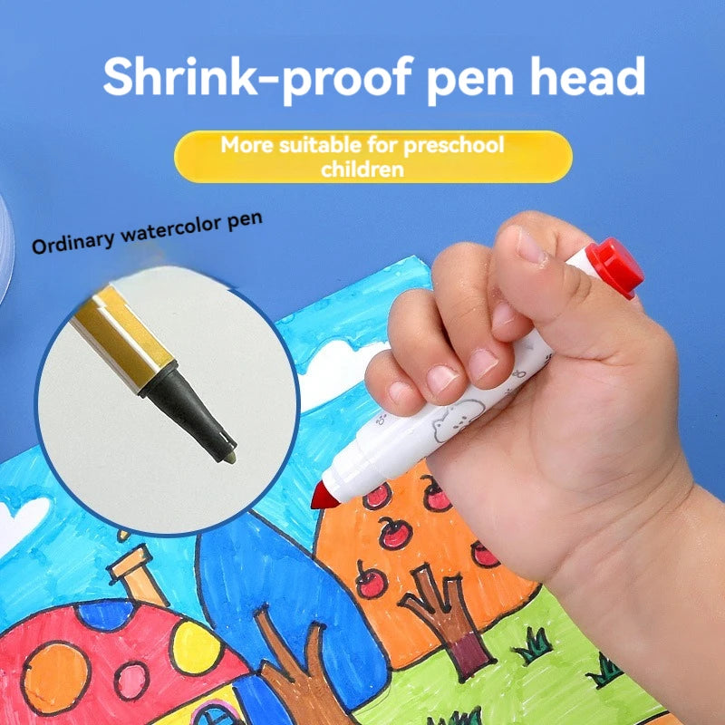 Washable Markers watercolor pen for Kids, 12-24 Colors Washable Markers Set Coloring Marker Bulk for School Classroom Supplies