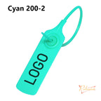 100Pcs Custom Clothing Hang Tags Personalized Plastic Security Seals Logo Print Garment Shoe Clothes Tamper Proof Label 200mm
