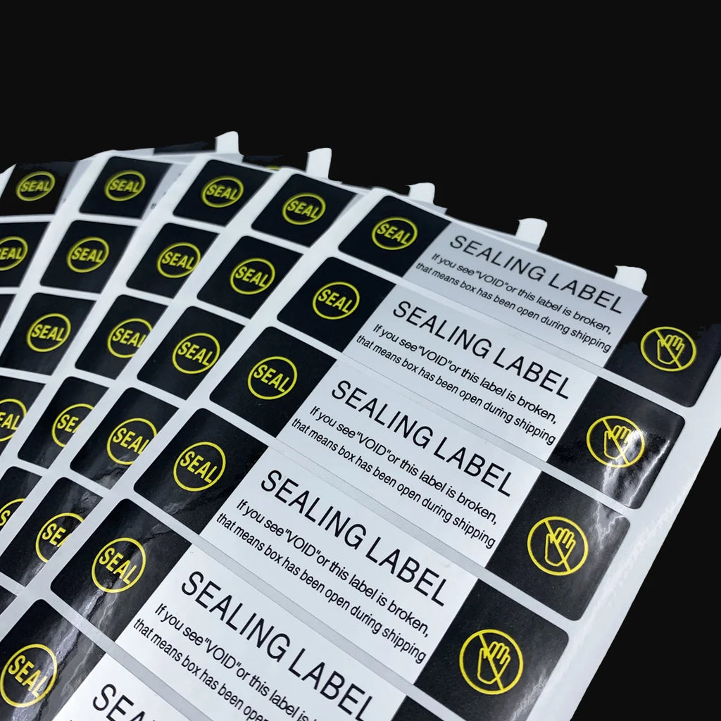 50pcs/100pcs VOID Bright Silver Shipping Sealing Label Stickers, Waterproof Tamper Proof Security Labels for Jar, Mailing Boxes