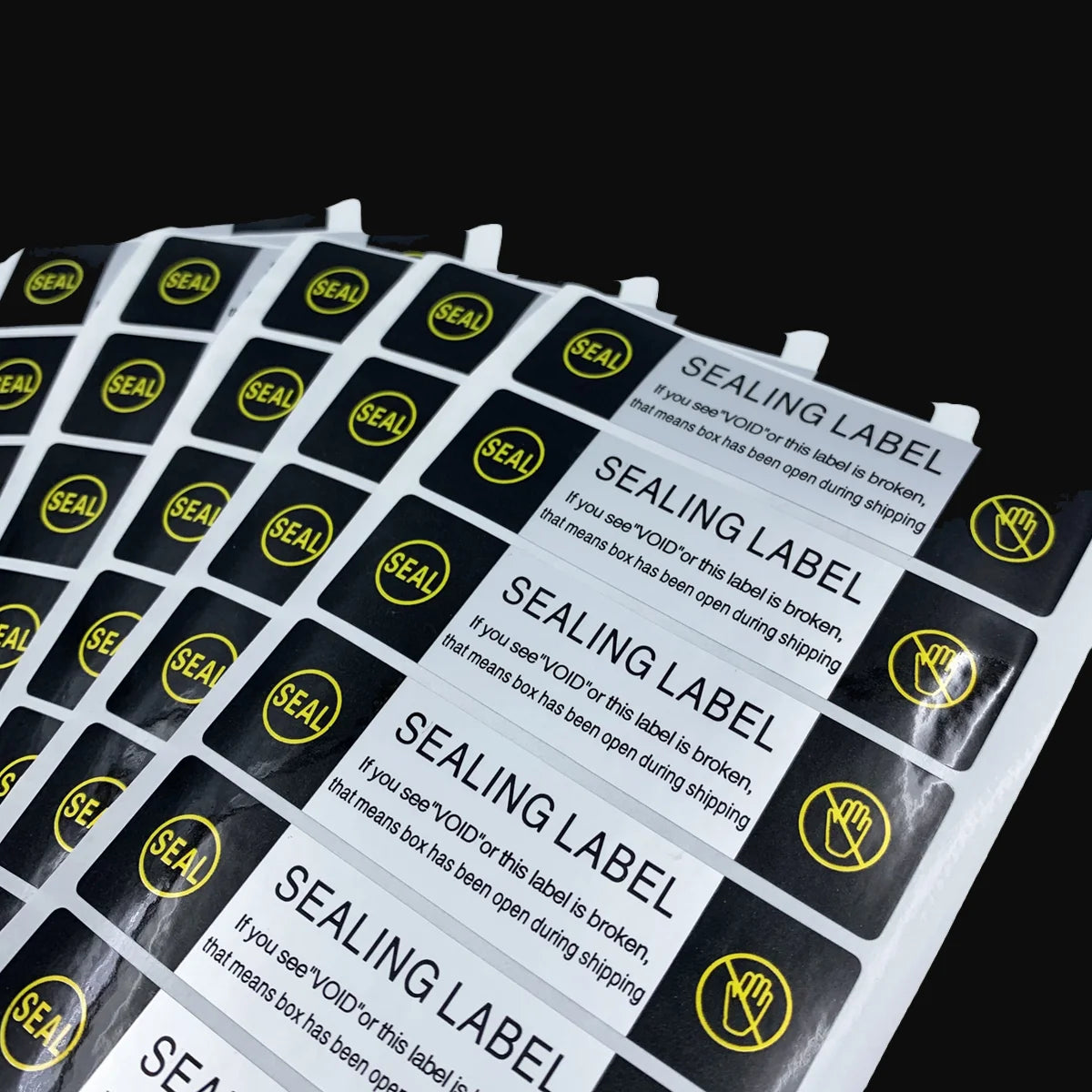 50pcs/100pcs VOID Bright Silver Shipping Sealing Label Stickers, Waterproof Tamper Proof Security Labels for Jar, Mailing Boxes