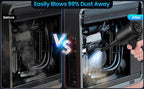 2 In 1 Compressed Air Duster Cordless Dust Blower Rechargeable Blow and Suck Vacuum Cleaner Electric For Computer Keyboard Sofa
