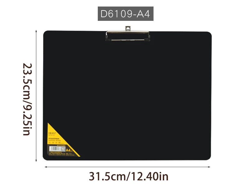 A3 Horizontal Waterproof Sketch Clipboard for Beginners - 4K Vertical Sketch Board for Drawing, 8K Writing Board for Adults