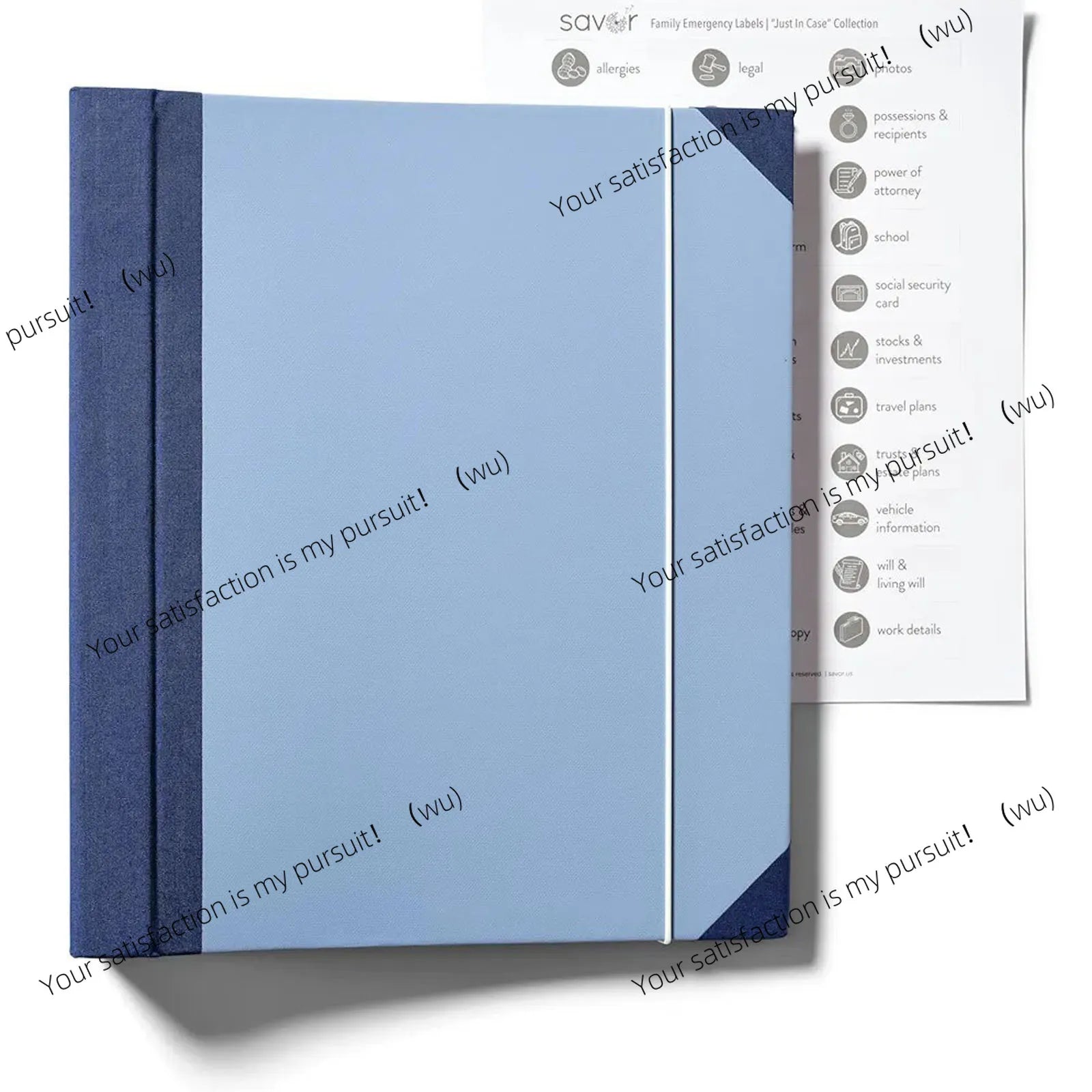 In Case I Go Missing Binder Manila Pocket Files Organ Folder Storage