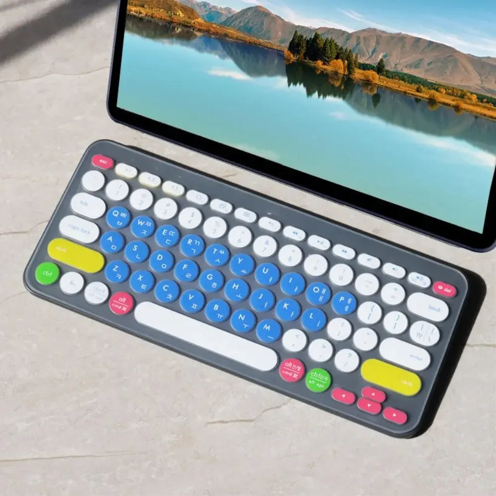 Transparent Korean Keyboard Cover Durable Wear-resistant Protective Skin Dustproof TPU for Logitech k380