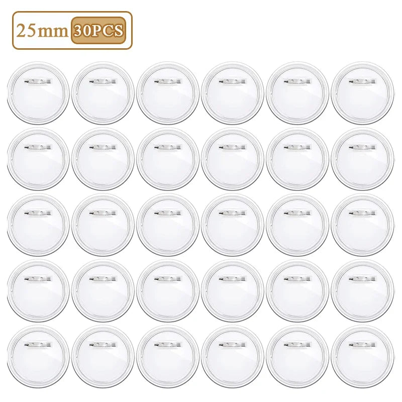 DIY Badge Making Kit Round Pin Button Supplies for Custom Name Tags Brooches Cosplay Event Party Craft Decoration Accessories