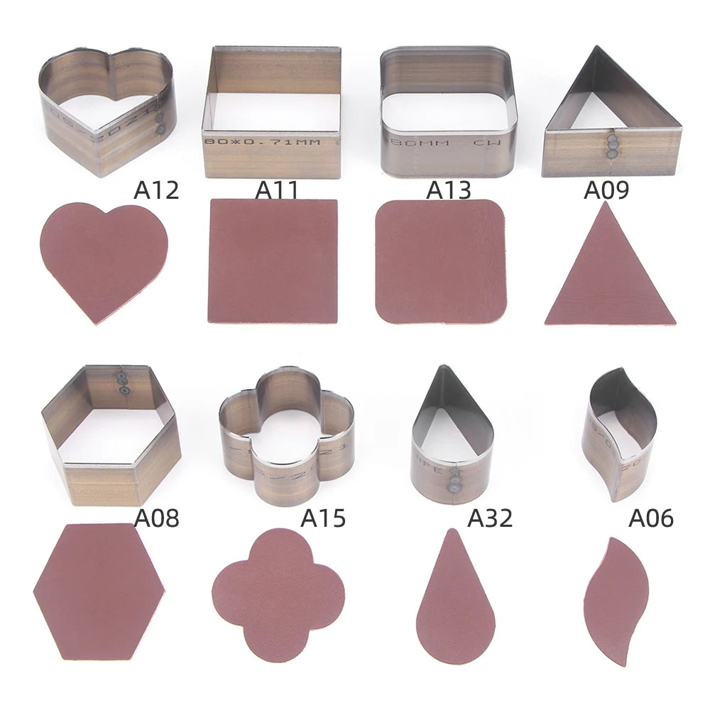 7Pcs Leather Die Cutter Hollow Punching Tool Cutting Mold Punching Die Set for Handmade DIY Leather Craft 20/25/30/35/40/45/50mm