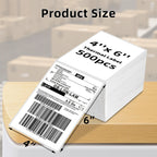 4x6 Inch Direct Thermal Label 100/200/300 Sheets Adhesive Shipping Labels Paper for 9220/9210/246S DHL UPS Express Barcode