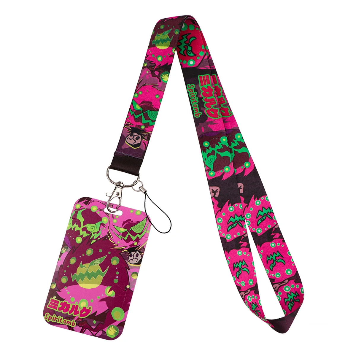 Cute Anime Monster Lanyard Card Holder Colorful Neck Strap for Key ID Card Phone Straps Badge Holder Key Ring Accessories Gifts