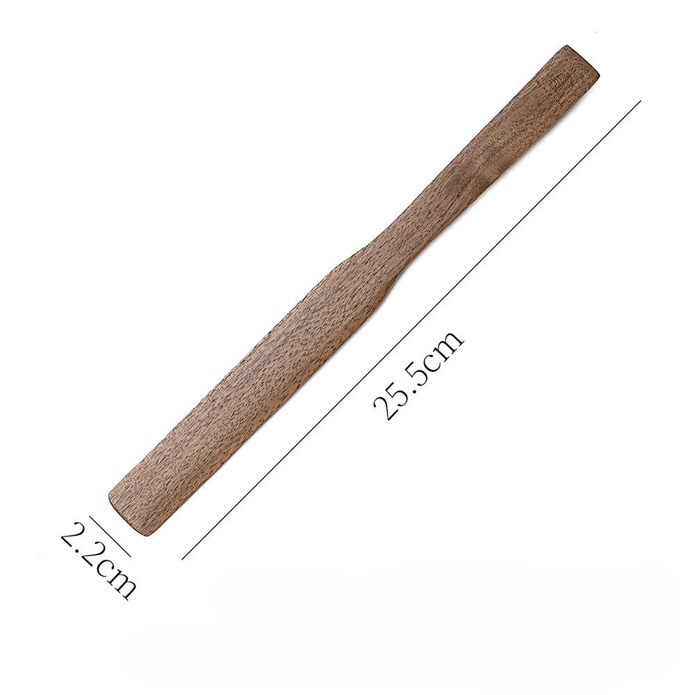 1PC Black walnut coffee stirrer, Japanese solid wood jam butter spatula