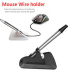 Mouse Cable Holder Computer PC Mouse Bungee Cord Clip Wire Line Organizer Management Gaming Flexible Wired Mice Fixed Holder
