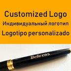High Quality Luxury Metal Gel Pen Sculpture Pattern Roller Pen Office School Stationary Pen Customized Logo Name Gift