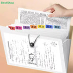 ♥A4 Multi-layer Student Insert Exam Organizer, Accordion Folder For Subject Classification, Exam File Storage Bag