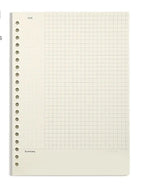 A5 B5 Line Grid 20Holes Loose-Leaf Notebook Refill Spiral Binder Paper Index Inside Page Dot Grid Blank Connell Stationery