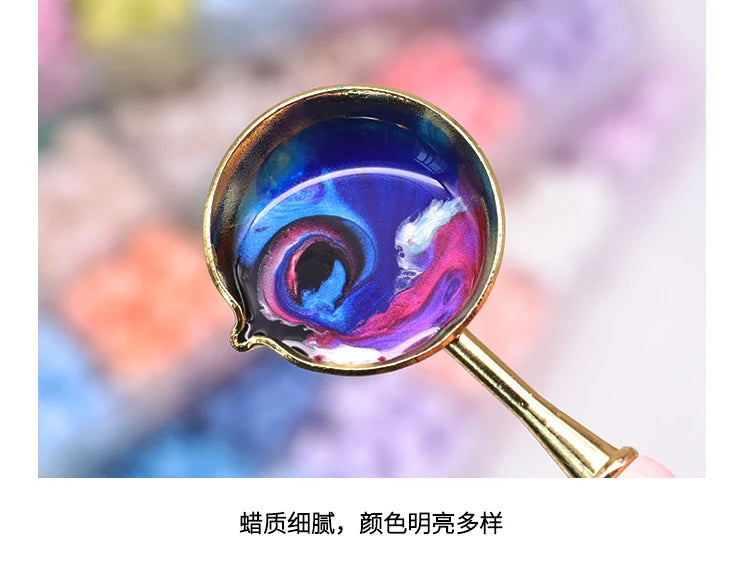 Retro Sealing Wax Beads Plant Wax Seal Wax Box Set 24 Color Sea Bead Wax Seal For Wedding Wax Seal Tools For Making Wax Seal Y15